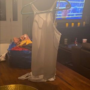 whit tank top lululemon with mesh